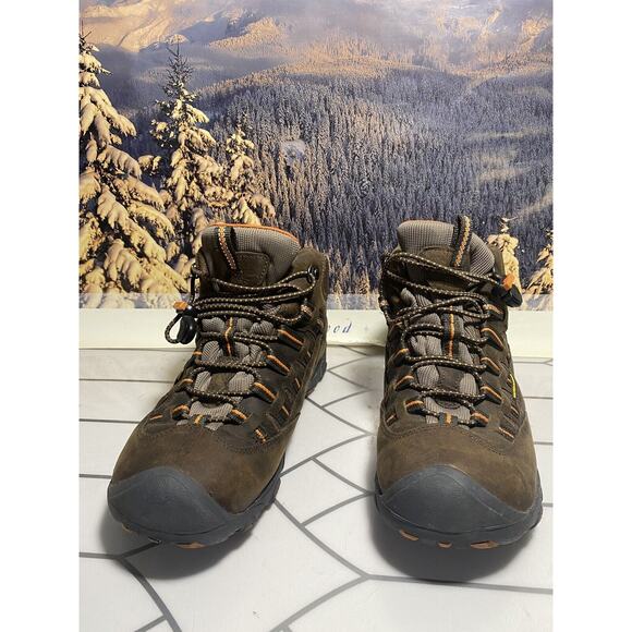 KEEN Alamosa waterproof hiking boots brown EU 39 US Mens 6 suede leather textile main image 7